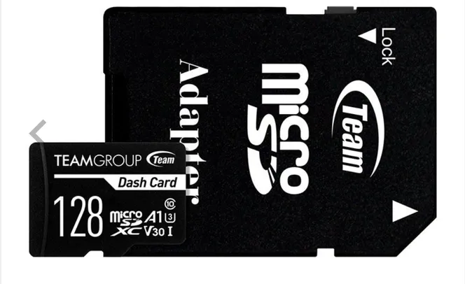 Cartao de Memoria Team Group Dash, 128GB, MicroSDXC, UHS-I, V30, TDUSDX128GUHS03