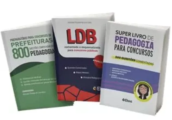 Combo de Livros de Pedagogia