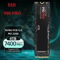 [TAXA INCLUSO] SSD NVMe, PS5, 990 pro, 4TB, 7450 Mbps