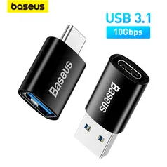 Baseus Usb 3.1 Adaptador Otg Tipo C Para Usb Adaptador Conversor Fêmea Para M