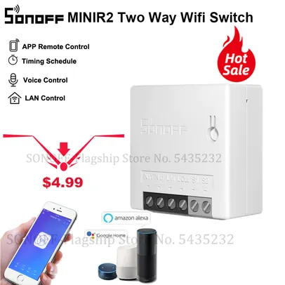 [Novos usuários] Interruptor Inteligente Sonoff Mini | R$16