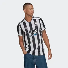 [Cliente Ouro] Camisa Juventus Home 21/22 s/n Torcedor Adidas Masculina TAM P e M