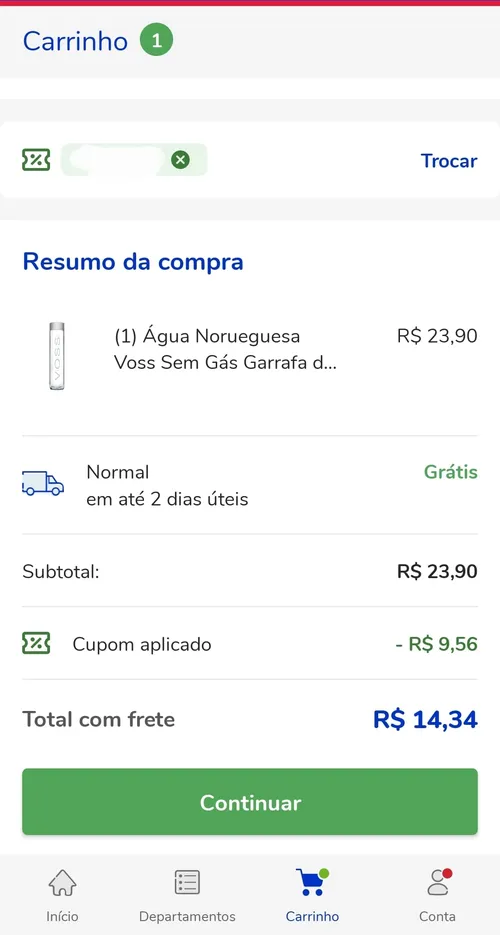 Imagem na descrição da promoção