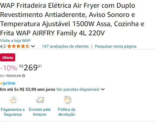 Imagem na descrição da promoção