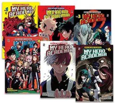 Kit My Hero - Volumes 1 à 6 - R$53,50