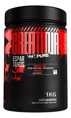 Creatina Monohidratada 100% Pura 1kg - Espartanos