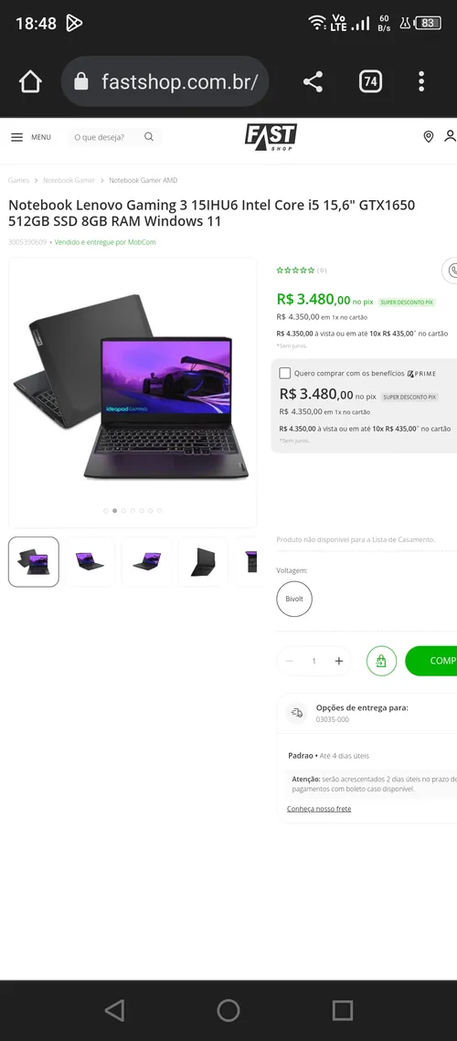 Imagem na descrição da promoção