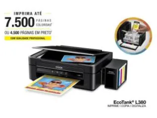 Multifuncional Epson EcoTank L380 Tanque de Tinta - Colorida USB 2.0 por R$ 630