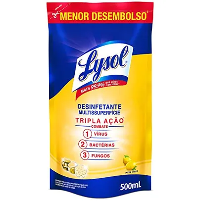 Desinfetante Líquido Lysol Poder Cítrico 500ml