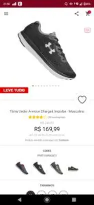Tênis Under Armour Charged Impulse - Masculino - R$170