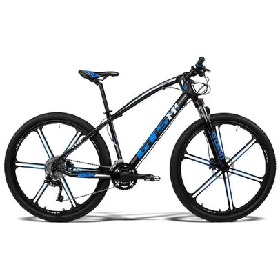 Bicicleta GTS Aro 29 Freio a Disco Hidráulico Câmbio MX9 27 Marchas e Amortecedor com Rodas de Magné