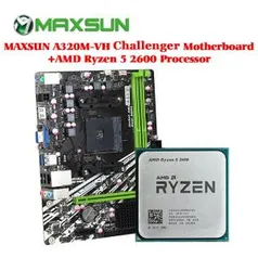 Placa-Mãe Maxsun A320M-VH + Ryzen 5 2600 [ $685 c/ desconto]