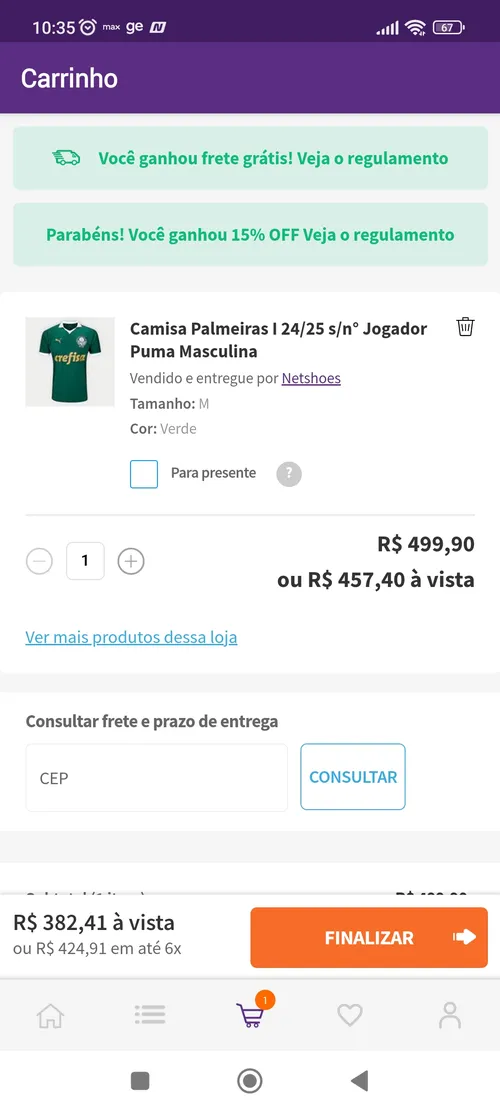 Imagem na descrição da promoção