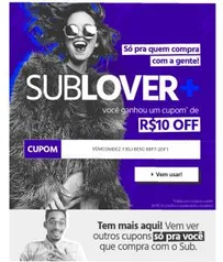 [Usuários selecionados] Cupom de R$ 10 de desconto