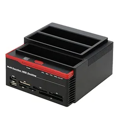 mingzhe Multifuncional 2.5/3.5 HDD Docking Station, Suporta discos rígidos SATA e IDE duplos de 2,5"/3,5" simultaneamente.