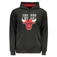 Moletom NBA Chicago Bulls Grafite Mescla - R$73