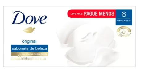 (Leve 6 Pague 4)kit Sabonete Dove Original - 90g 6 Unidades