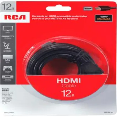 Cabo HDMI 3,60m RCA por R$ 7