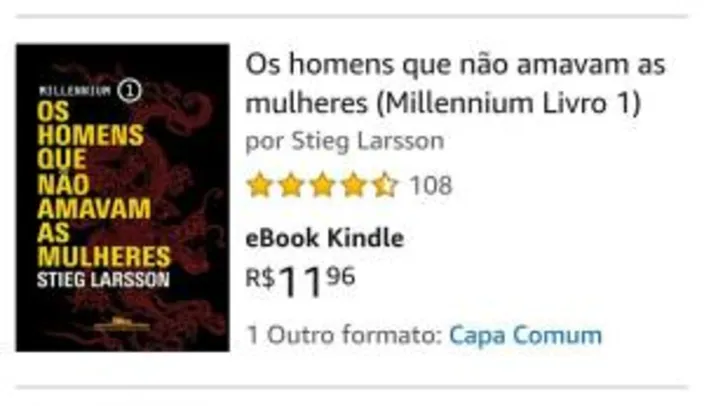 eBooks Kindle da trilogia Millennium - Stieg Larsson