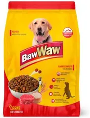 Ração Baw Waw para cães sabor Carne 1kg | R$4,27