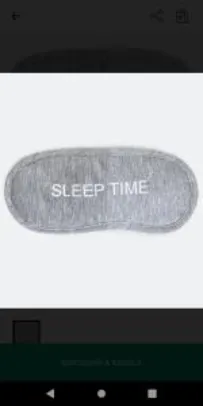 Saindo por R$ 5,9: Máscara de dormir estampa Sleep Time | R$6 | Pelando