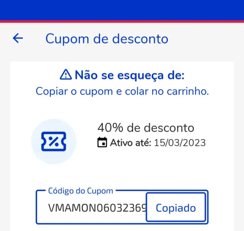 Imagem na descrição da promoção