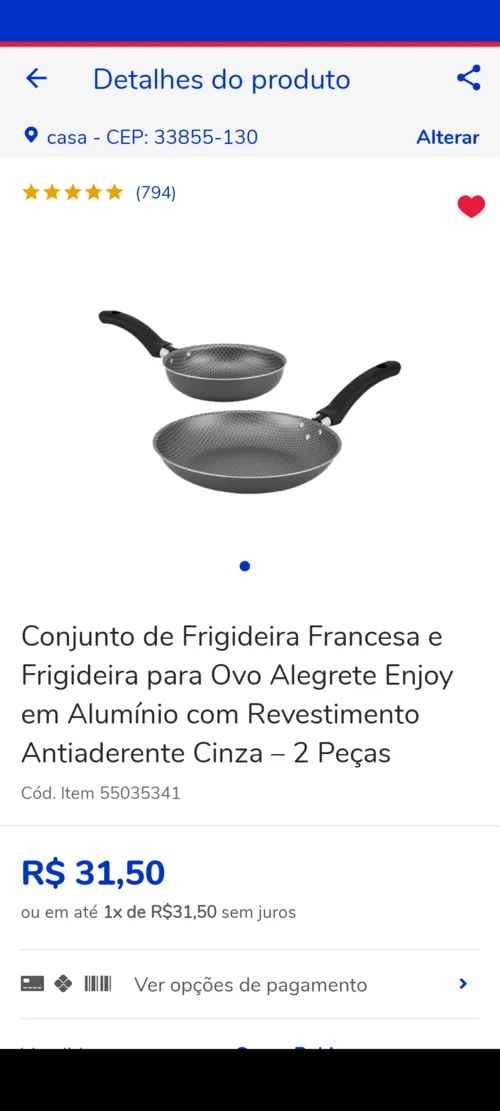 Imagem na descrição da promoção