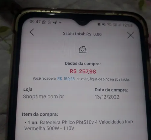 Imagem na descrição da promoção