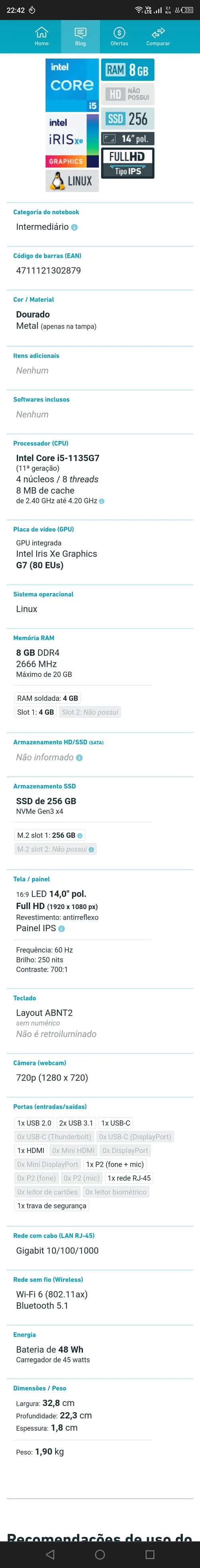 Imagem na descrição da promoção