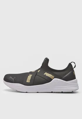 Tênis Puma Wired Run Slip-On Wns Bdp Preto