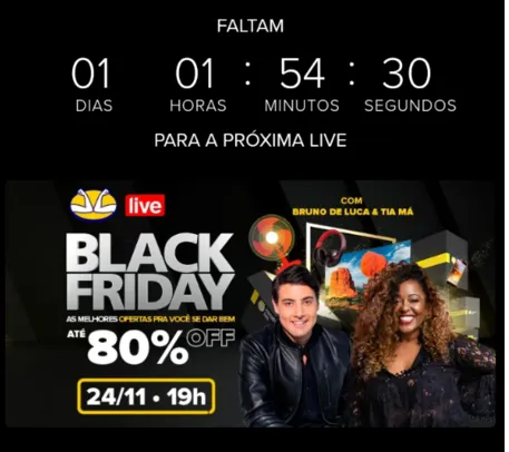 Live Black Friday 2021 Mercado livre