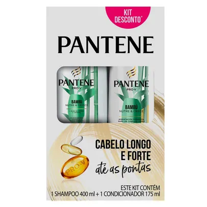 (Regional / Levando 6 R$83,64) Kit Shampoo 400 ml + Condicionador 175 ml Pantene Bambu