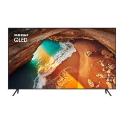 Smart TV LED 49" Samsung Q60 QLED 4K HDMI, USB e Wi-fi Modo Ambiente Preta com Conversor Digital Integrado | R$3.199
