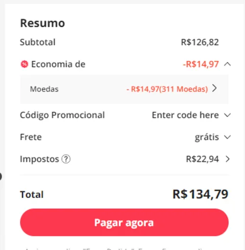 Imagem na descrição da promoção