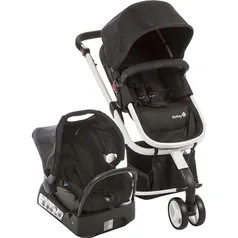 Carrinho de Bebê Travel System Mobi Black & White com Bebê Conforto - Safety 1st