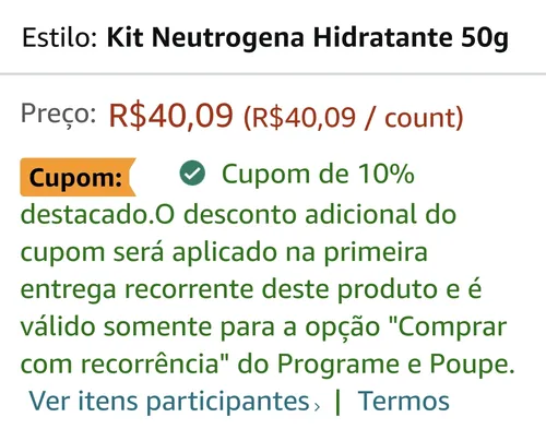 Imagem na descrição da promoção