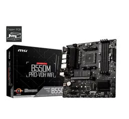 Placa Mãe MSI B550M PRO-VDH WIFI, Chipset B550, AMD AM4, mATX, DDR4