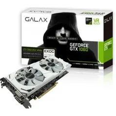 Placa de Vídeo GALAX GTX 1060 EXOC White 6 GiB