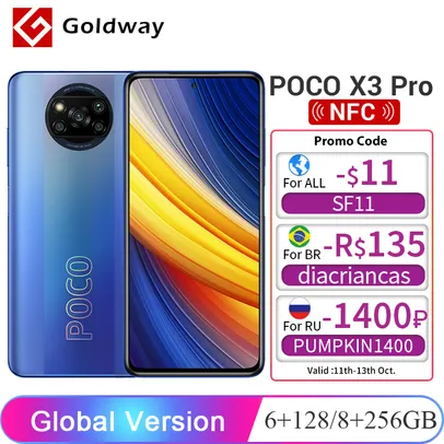 Smartphone POCO X3 PRO 8/256 Snapdragon - NFC