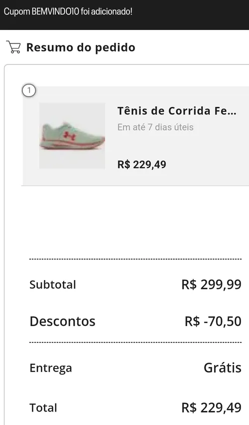 Imagem na descrição da promoção