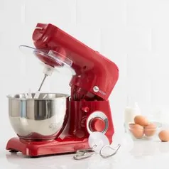 Batedeira Power Machine 500W Vermelha - Fun Kitchen Com 2 Anos De Garantia - R$117