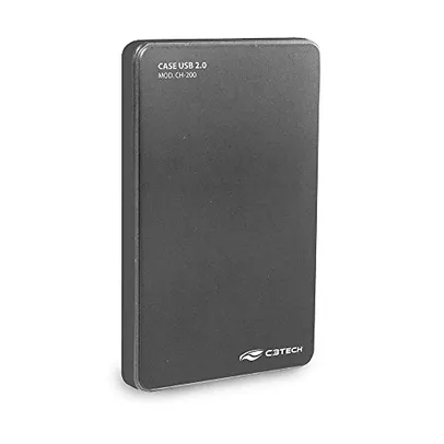 Case para HD externo 2.5, USB 2.0, C3Tech - CH-200GY, 413060060202, Cinza