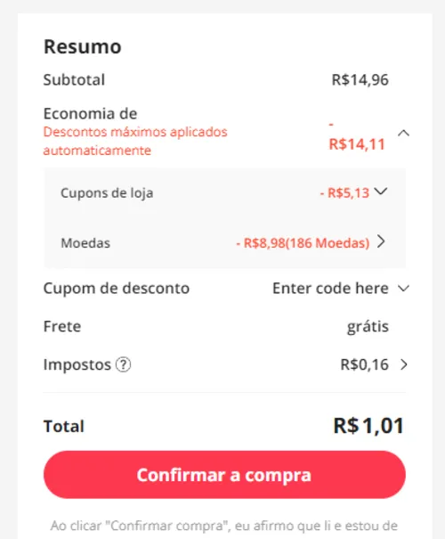 Imagem na descrição da promoção