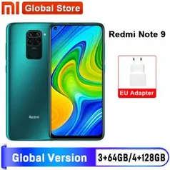 Smartphone Xiaomi Redmi Note 9 a partir de 3GB de RAM/64GB | R$831