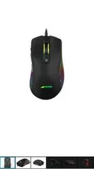 Mouse Gamer SuperFrame, BIG BOSS, 12000 DPI, RGB, 7 Botões, Black, Sensor Pixart 3360