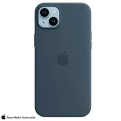 Apple Capa Silicone Oficial iPhone 14 Plus com MagSafe, Azul Tempestade