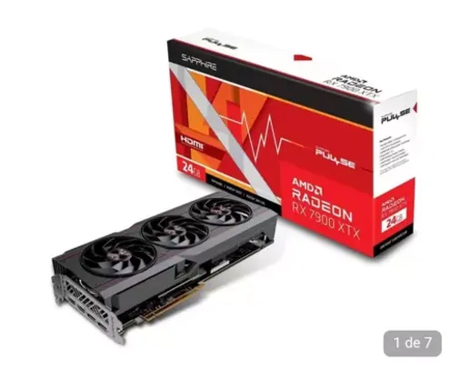 Placa de Vídeo  Sapphire RX 7900 XTX, 24 GB GDDR6