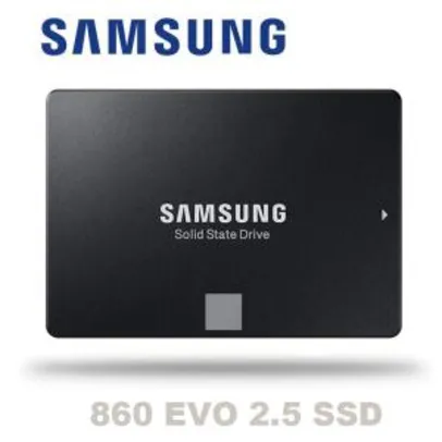 SSD Samsung 860 EVO, SATA 2,5", 500GB | R$ 395