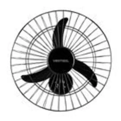 Ventilador de Parede Ventisol 50cm New, Controle de Velocidades, 3 Pás, Preto