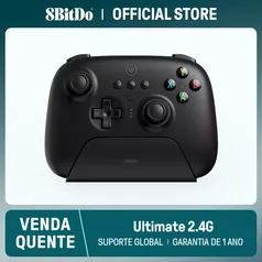 (IMP incluso / Moedas) Controle 8BitDo Ultimate com Dock